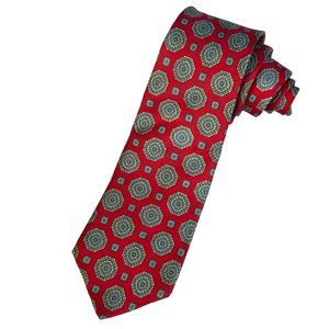 Envoy Elegant Red 100% Silk Mens Tie 3"x60" Classic Designer Necktie‎